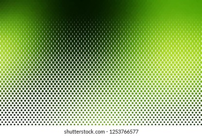 Light Green vector layout with circle shapes. Blurred bubbles on abstract background with colorful gradient. Pattern for ads, booklets.