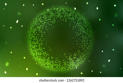 Light Green vector layout with circle shapes. Blurred decorative design in abstract style with bubbles. Pattern for textures of wallpapers.