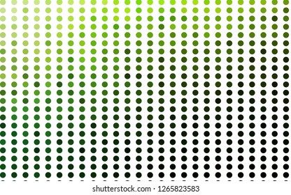 Light Green vector layout with circle shapes. Illustration with set of shining colorful abstract circles. Pattern of water, rain drops.