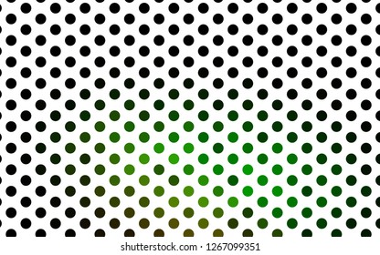 Light Green vector layout with circle shapes. Beautiful colored illustration with blurred circles in nature style. Design for business adverts.