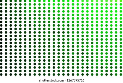 Light Green vector layout with circle shapes. Blurred decorative design in abstract style with bubbles. Pattern of water, rain drops.