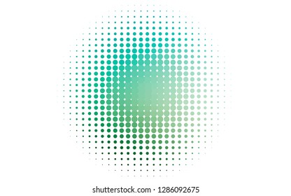 Light Green vector layout with circle shapes. Abstract illustration with colored bubbles in nature style. Pattern of water, rain drops.