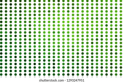 Light Green vector layout with circle shapes. Illustration with set of shining colorful abstract circles. Pattern for beautiful websites.