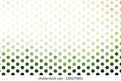 Light Green vector layout with circle shapes. Modern abstract illustration with colorful water drops. Design for posters, banners.