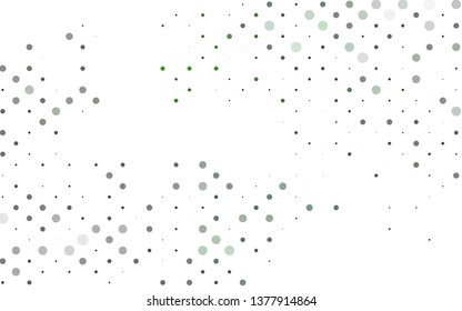 Light Green vector layout with circle shapes. Blurred bubbles on abstract background with colorful gradient. Pattern for ads, booklets.