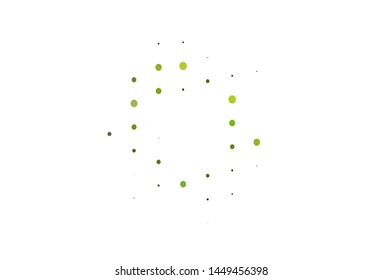 Light Green vector layout with circle shapes. Abstract illustration with colored bubbles in nature style. Completely new template for your brand book.