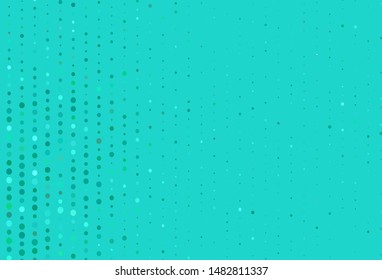 Light Green vector layout with circle shapes. Modern abstract illustration with colorful water drops. Design for poster, banner of websites.