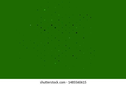 Light Green vector layout with circle shapes. Abstract illustration with colored bubbles in nature style. Design for business adverts.
