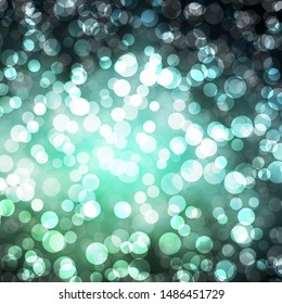 Light Green vector layout with circle shapes. Glitter abstract illustration with colorful drops. New template for a brand book.