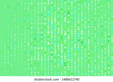 Light Green vector layout with circle shapes. Modern abstract illustration with colorful water drops. Design for poster, banner of websites.