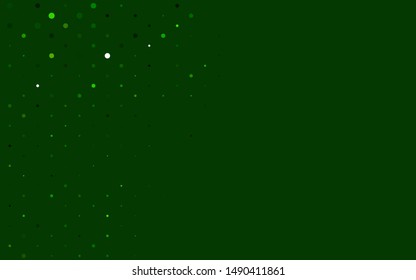 Light Green vector layout with circle shapes. Illustration with set of shining colorful abstract circles. Pattern for ads, leaflets.