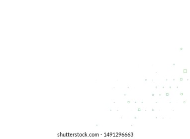 Light Green vector layout with circle spots, cubes. Abstract illustration with colorful circles, rectangles. Pattern for beautiful websites.