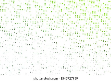 Light Green vector layout with circle shapes. Modern abstract illustration with colorful water drops. Completely new template for your brand book.