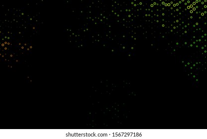 Light Green vector layout with circle shapes. Blurred decorative design in abstract style with bubbles. Pattern for ads, leaflets.