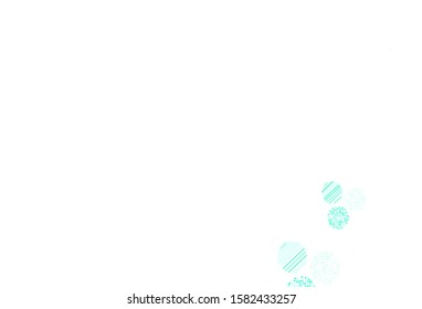 Light Green vector layout with circle shapes. Illustration with set of shining colorful abstract circles. Pattern for ads, leaflets.