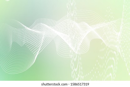 Light Green vector layout with circle shapes. Modern abstract illustration with colorful water drops. Pattern can be used as texture of water, rain drops.