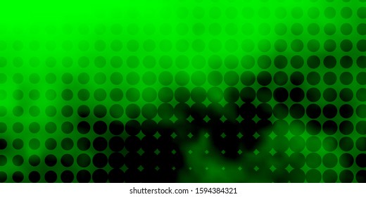 Light Green vector layout with circle shapes. Abstract illustration with colorful spots in nature style. Pattern for booklets, leaflets.