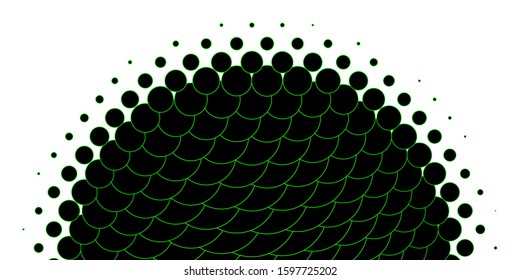 Light Green vector layout with circle shapes. Abstract colorful disks on simple gradient background. Pattern for booklets, leaflets.