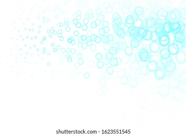 Light Green vector layout with circle shapes. Modern abstract illustration with colorful water drops. Pattern for beautiful websites.