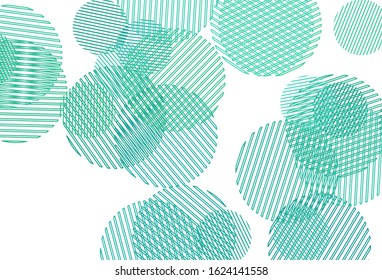 Light Green vector layout with circle shapes. Beautiful colored illustration with blurred circles in nature style. Design for your business advert.