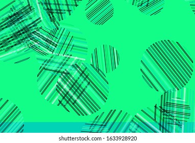 Light Green vector layout with circle shapes. Illustration with set of shining colorful abstract circles. Pattern for futuristic ad, booklets.