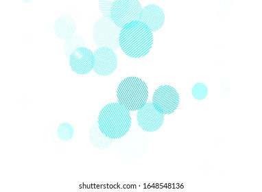 Light Green vector layout with circle shapes. Modern abstract illustration with colorful water drops. Design for your business advert.
