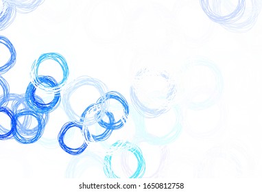 Light Green vector layout with circle shapes. Beautiful colored illustration with blurred circles in nature style. Design for your business advert.