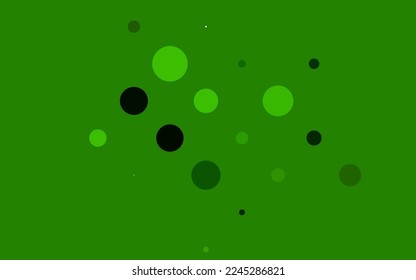 Light Green vector layout with circle shapes. Blurred decorative design in abstract style with bubbles. Design for business adverts.