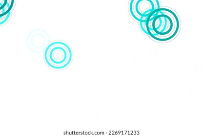 Light Green vector layout and circle shapes  Blurred bubbles abstract background and colorful gradient  Design for your business advert 
