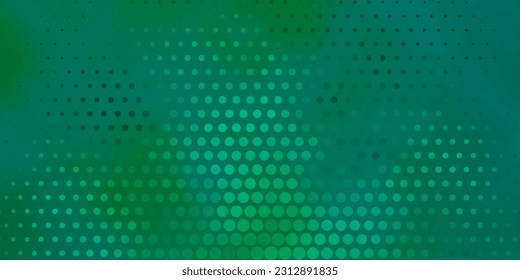 Light Green vector layout with circle shapes. Colorful illustration with gradient dots in nature style. Design for posters, banners.