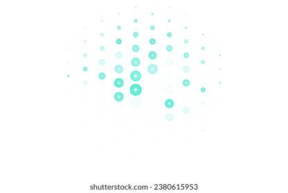 Light Green vector layout with circle shapes. Blurred decorative design in abstract style with bubbles. Pattern for ads, leaflets.