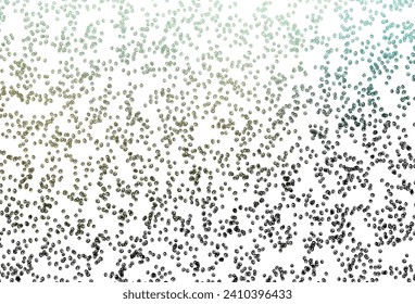 Light Green vector layout with circle shapes. Beautiful colored illustration with blurred circles in nature style. Pattern of water, rain drops.