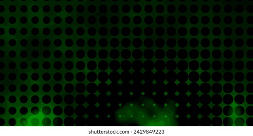 Light Green vector layout with circle shapes. Abstract illustration with colorful spots in nature style. Pattern for websites.