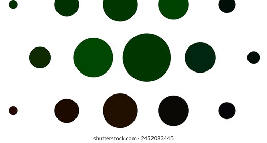 Light Green vector layout with circle shapes. Abstract illustration with colorful spots in nature style. Pattern for websites.