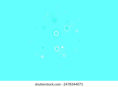 Light Green vector layout with circle shapes. Glitter abstract illustration with blurred drops of rain. Pattern for futuristic ad, booklets.