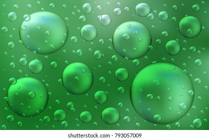 Light Green vector layout with circle shapes. Blurred decorative design in abstract style with bubbles. New design for ad, poster, banner of your website.