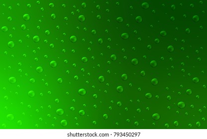 Light Green vector layout with circle shapes. Blurred bubbles on abstract background with colorful gradient. The pattern can be used for beautiful websites.