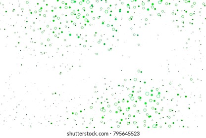 Light Green vector  layout with circle shapes. Blurred bubbles on abstract background with colorful gradient. Completely new template for your brand book.