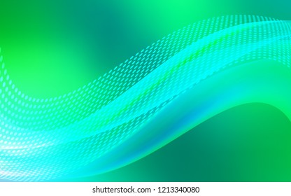 Light Green vector layout with circles, lines. Glitter abstract illustration with connection of triangle structure. Pattern for futuristic ad, booklets.