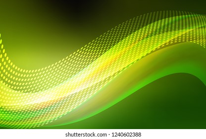 Light Green vector layout with circles, lines. Colorful illustration with circles and lines in futuristic style. New template for your brand book.