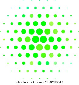 Light Green vector layout with circles. Illustration with set of shining colorful abstract spheres. Pattern for business ads.