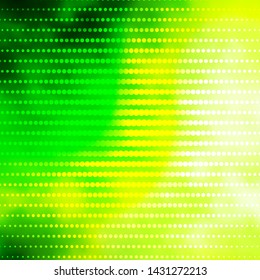 Light Green vector layout with circles. Glitter abstract illustration with colorful drops. Design for your commercials.