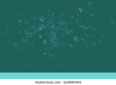 Light Green vector layout with circles, lines. Circles, lines on abstract background with colorful gradient. Smart design for your adverts.