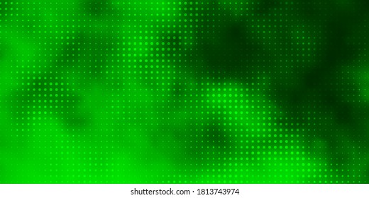 Light Green vector layout with circles. Abstract decorative design in gradient style with bubbles. Pattern for business ads.