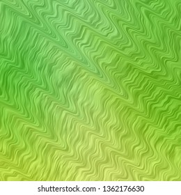 Light Green vector layout with circular arc. Brand new colorful illustration with bent lines. Pattern for commercials, ads.
