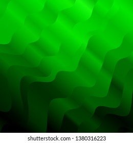 Light Green vector layout with circular arc. Bright illustration with gradient circular arcs. Best design for your posters, banners.