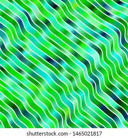 Light Green vector layout with circular arc. Illustration in abstract style with gradient curved.  Pattern for busines booklets, leaflets