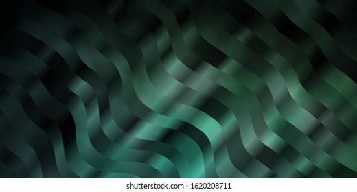 Light Green vector layout with circular arc. Colorful geometric sample with gradient curves.  Best design for your posters, banners.