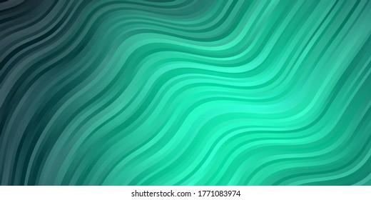 Light Green vector layout with circular arc. Colorful illustration with curved lines. Pattern for busines booklets, leaflets