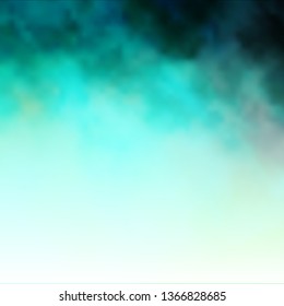 Light Green vector layout with cloudscape. Colorful illustration with abstract gradient clouds. Template for landing pages.